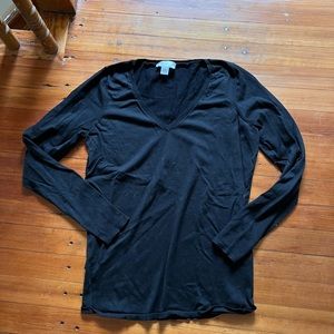 Loft black v-neck sweater